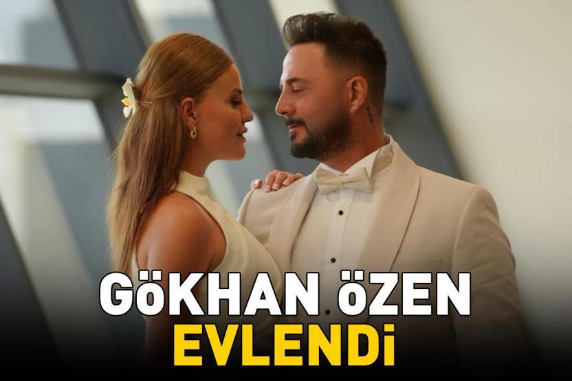 GÖKHAN ÖZEN EVLENDİ Naz Canbaz sade gelinliği ve güzelliği ile göz kamaştırdı