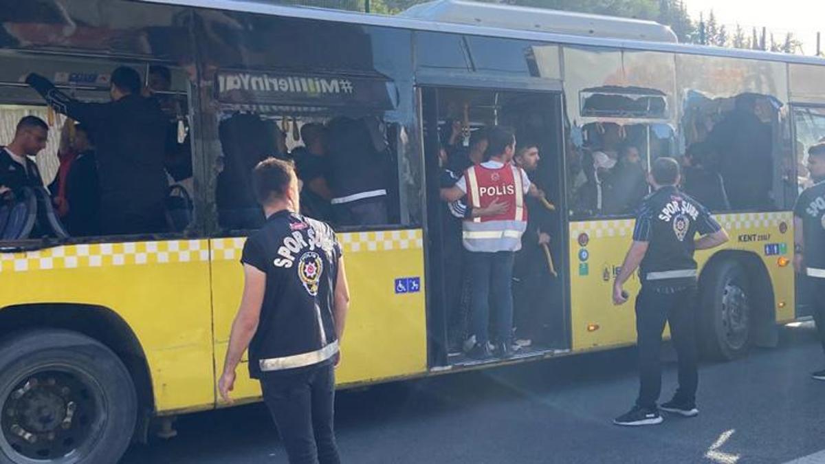 Beşiktaşlı taraftarlar Rams Park’a ulaştı