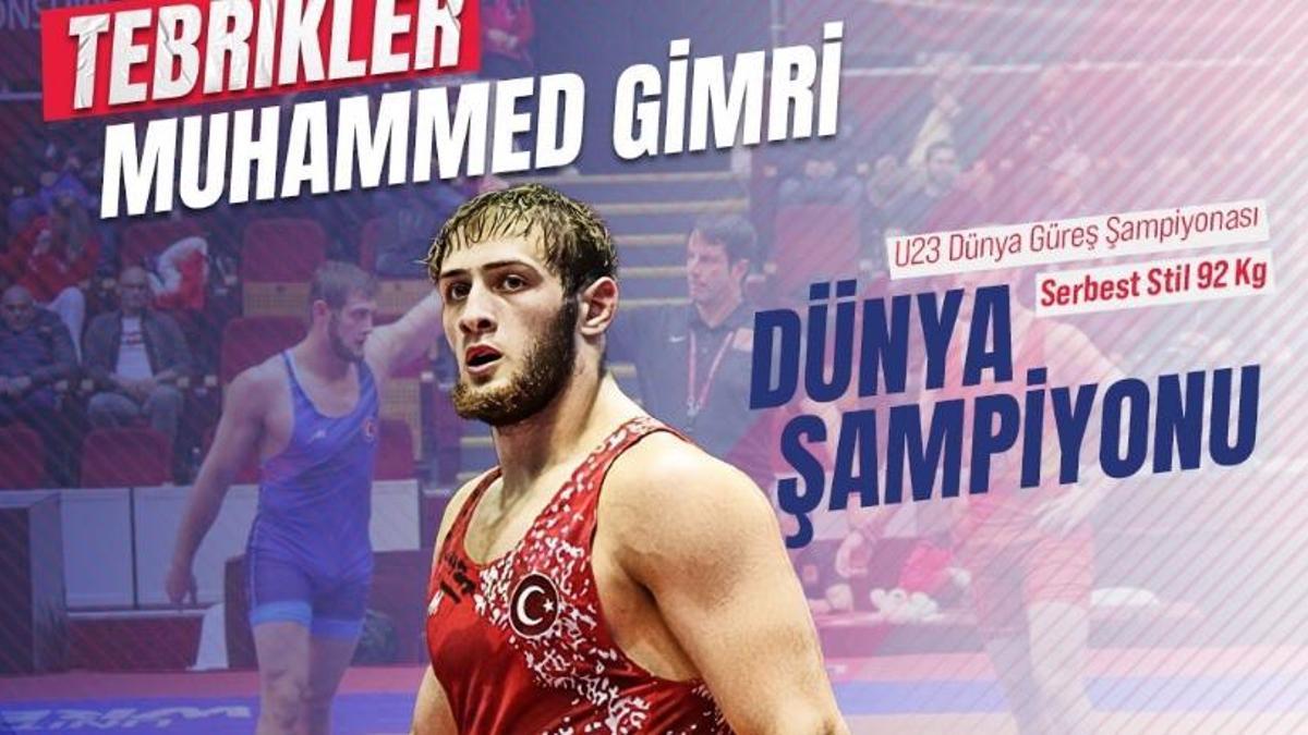Muhammed Gimri, dünya şampiyonu oldu