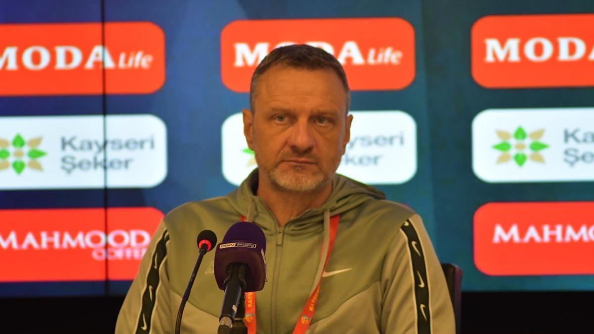 Kayserispor yetkilisi Hari Vukas 1 puana razı oldu