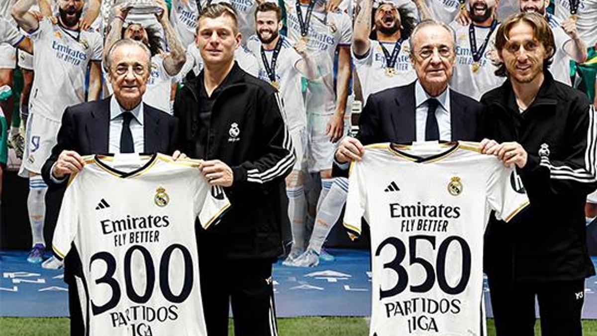Real Madrid, Kroos ve Modric’i onurlandırdı