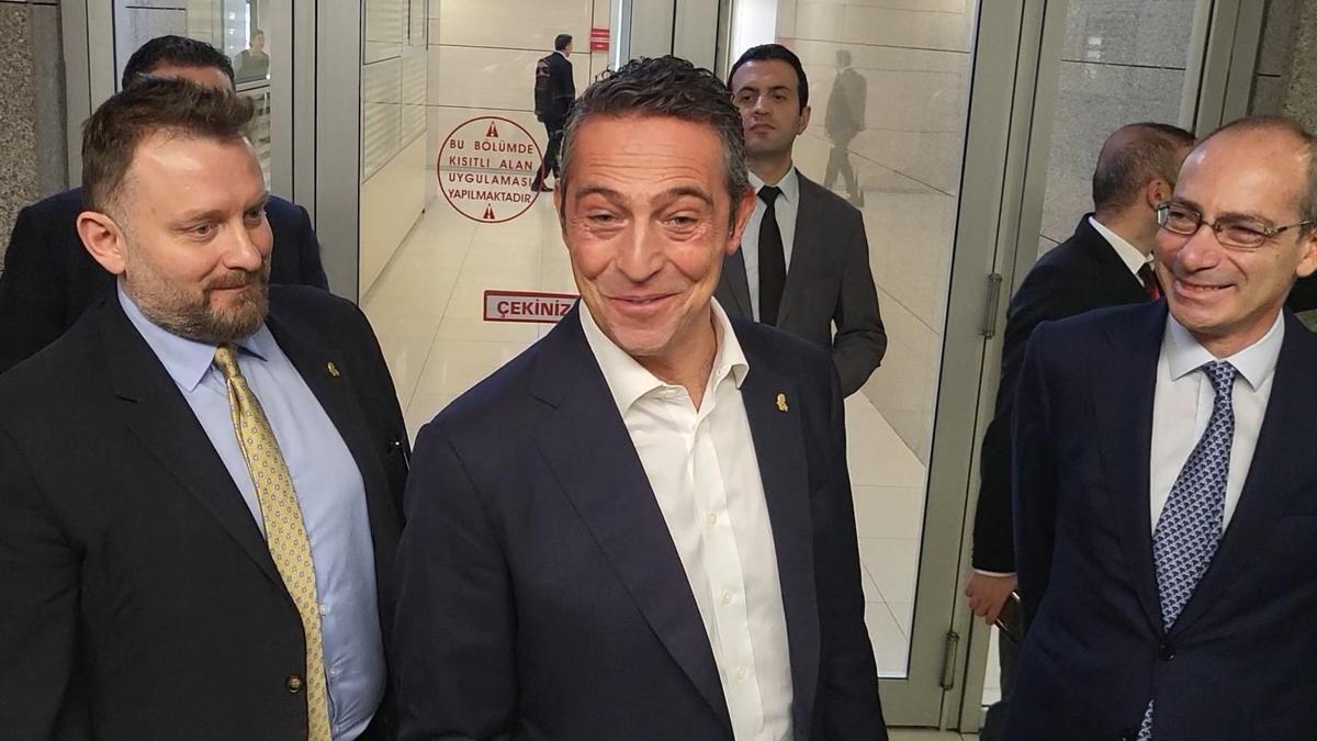 Fenerbahçe Başkanı Ali Koç destek için adliyeye geldi
