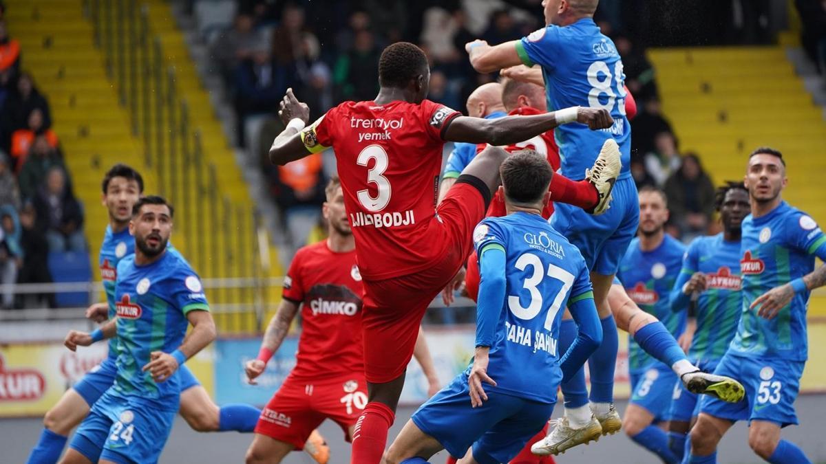 Çaykur Rizespor, Gaziantep FK karşısında geri döndü