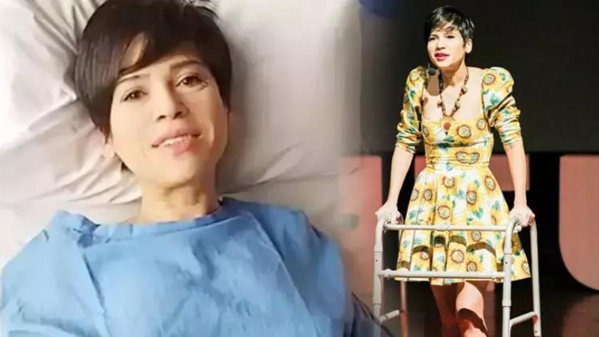 Aydilge yürüteçle sahnede Son Dakika Magazin Haberleri