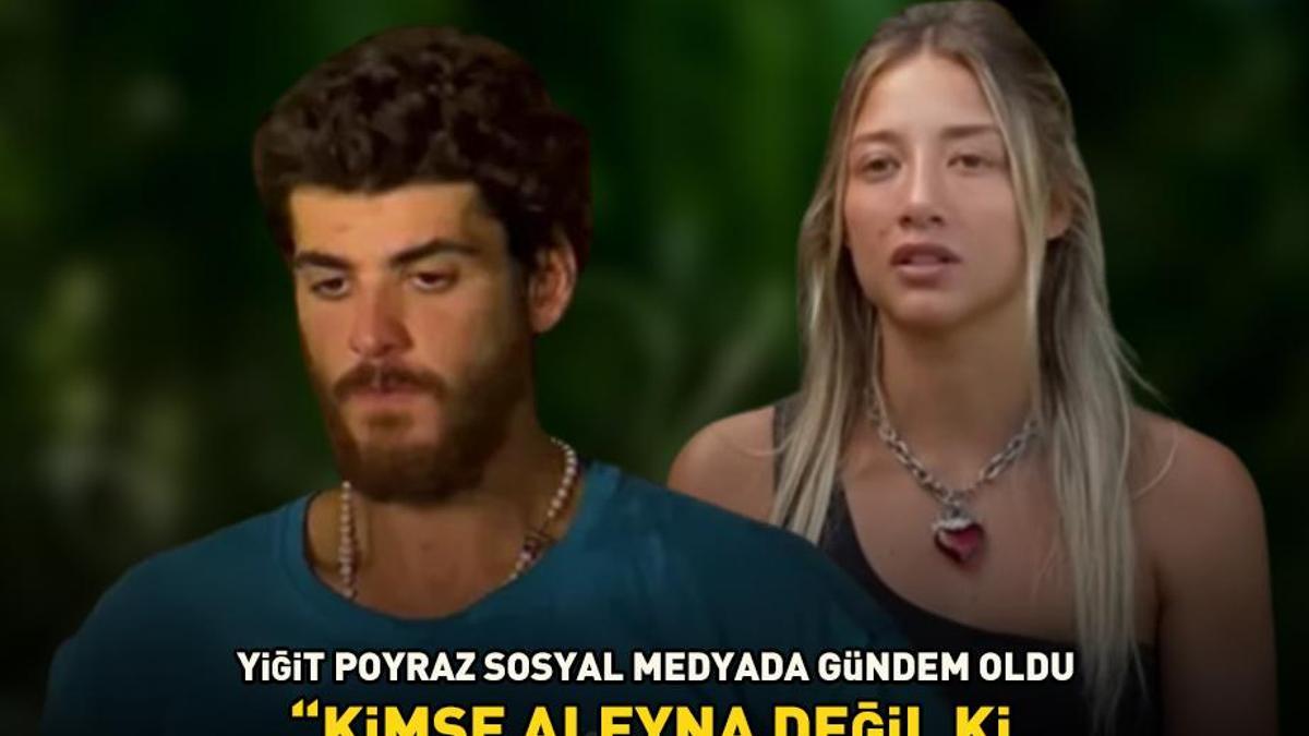 Survivor'dan elenen Poyraz'dan şoke eden paylaşım: 'Kimse Aleyna Kalaycıoğlu değil ki 5 potadan çıkabilsin'