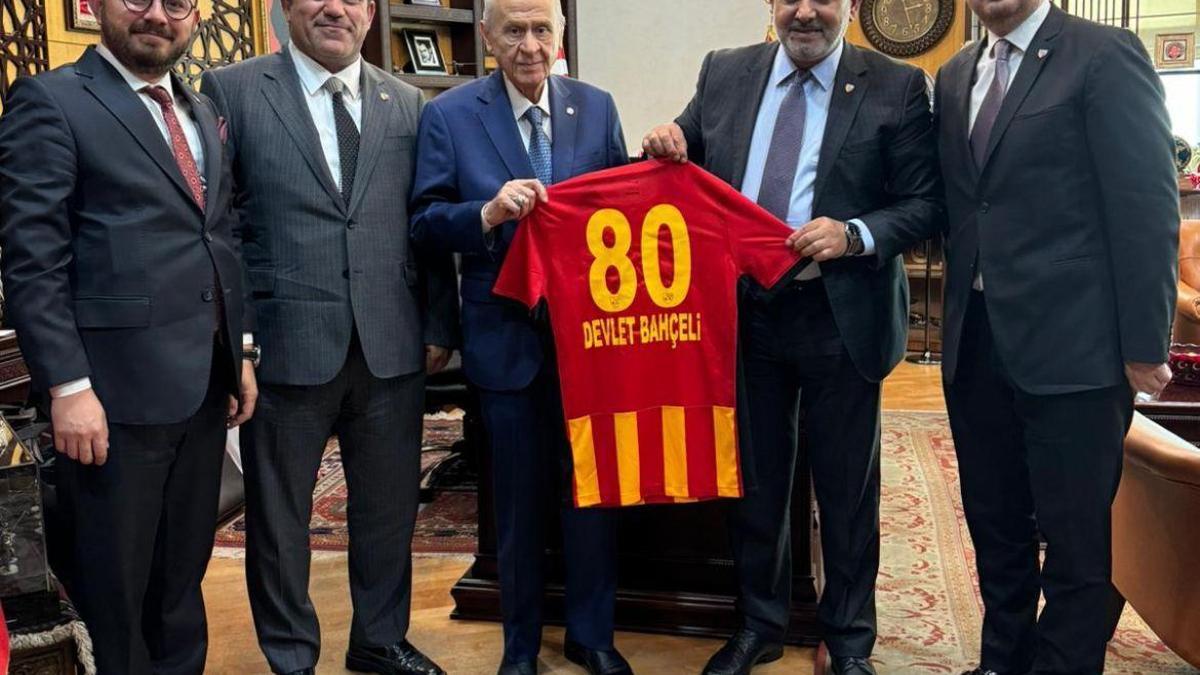 Kayserispor’dan MHP lideri Bahçeli’ye ziyaret