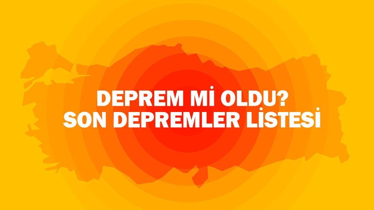 Deprem Mi Oldu? 2 Ekim 2024 AFAD Ve Kandilli Rasathanesi Son Depremler ...