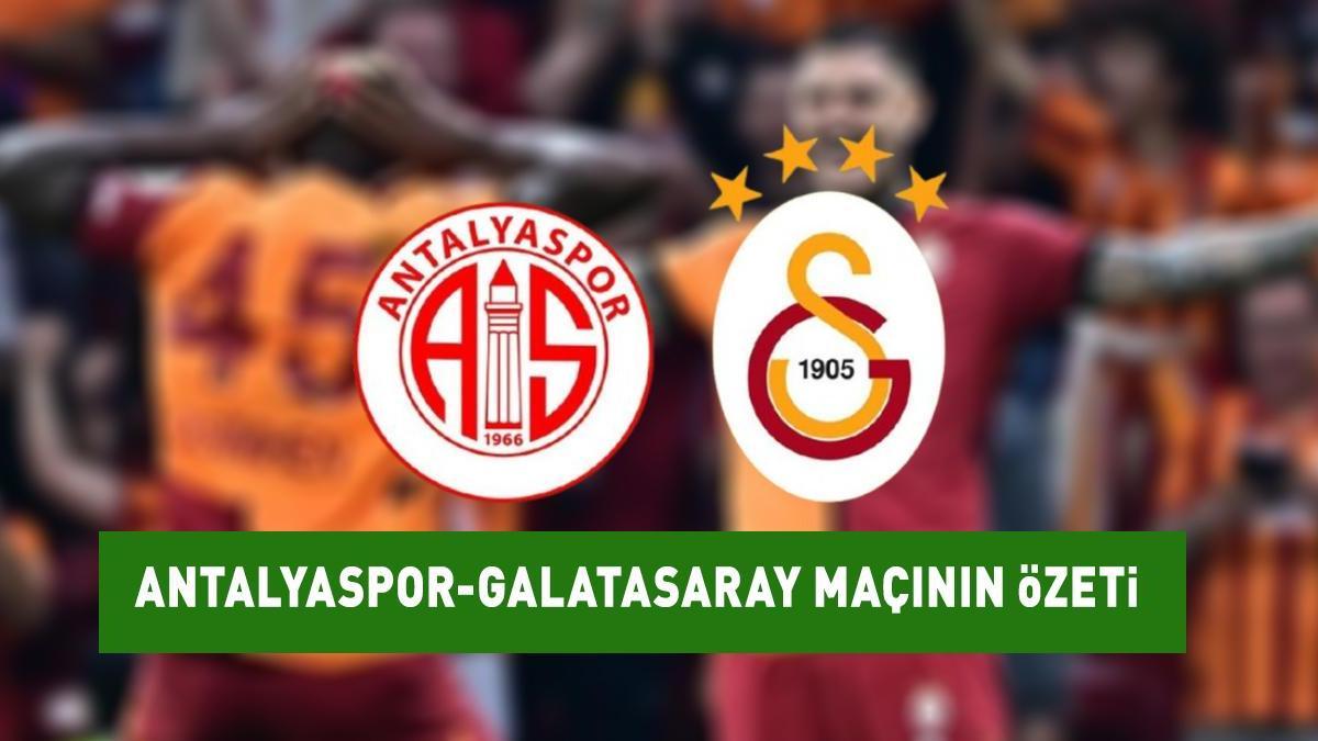 ANTALYASPOR 0 - 3 GALATASARAY (MAÇ SONUCU) | Galatasaray'ın rekor ...