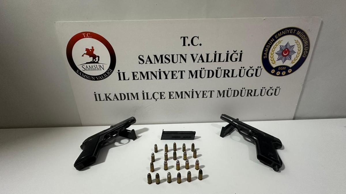 Samsun'da ruhsatsız silah operasyonunda bir kişi yakalandı