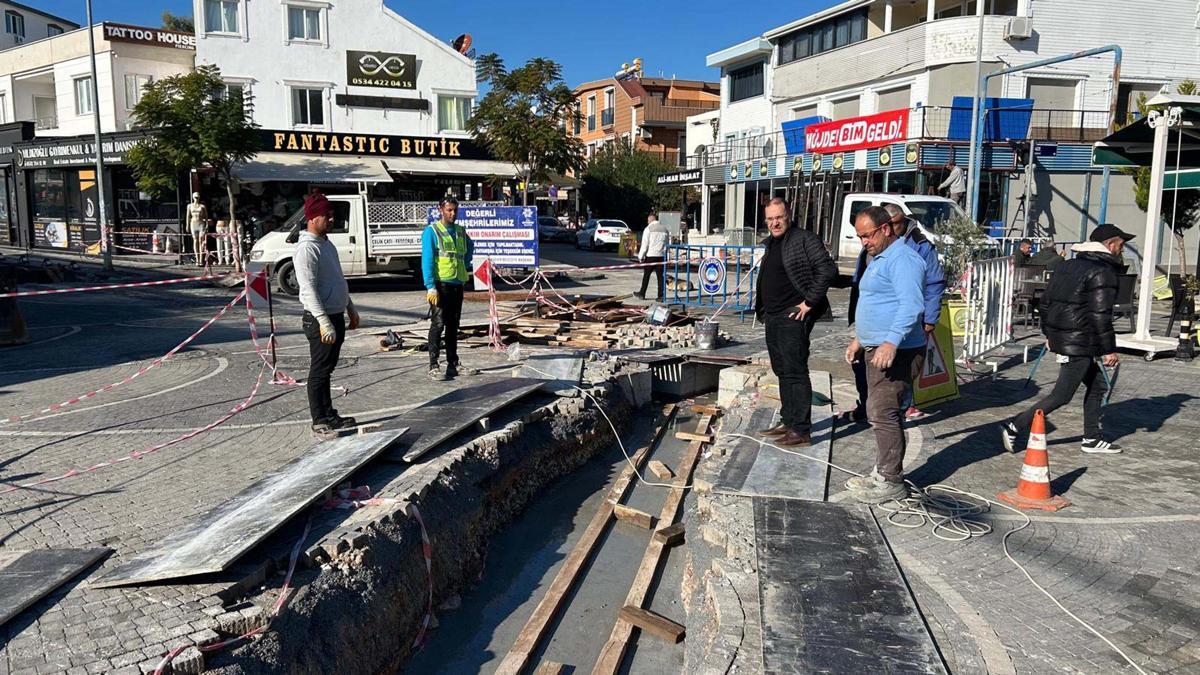 Didim Çamlık Mahallesi'nde yağmur suyu ızgara hattı çalışmalarına başlandı