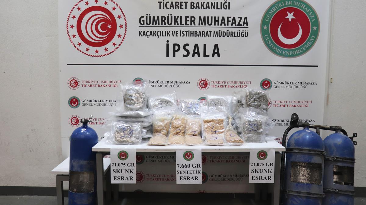 İpsala ve Esendere'de 493 kilo uyuşturucu ele geçirildi