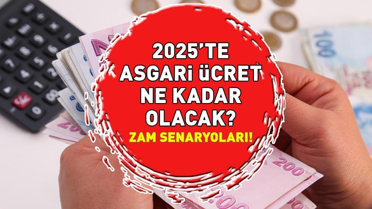 ASGARİ ÜCRET ZAMMI 2025 | Net - brüt 2025'te asgari ücret ne kadar olacak, kaç TL? 7 MİLYON VATANDAŞI İLGİLENDİRİYOR! İşte zam senaryoları...