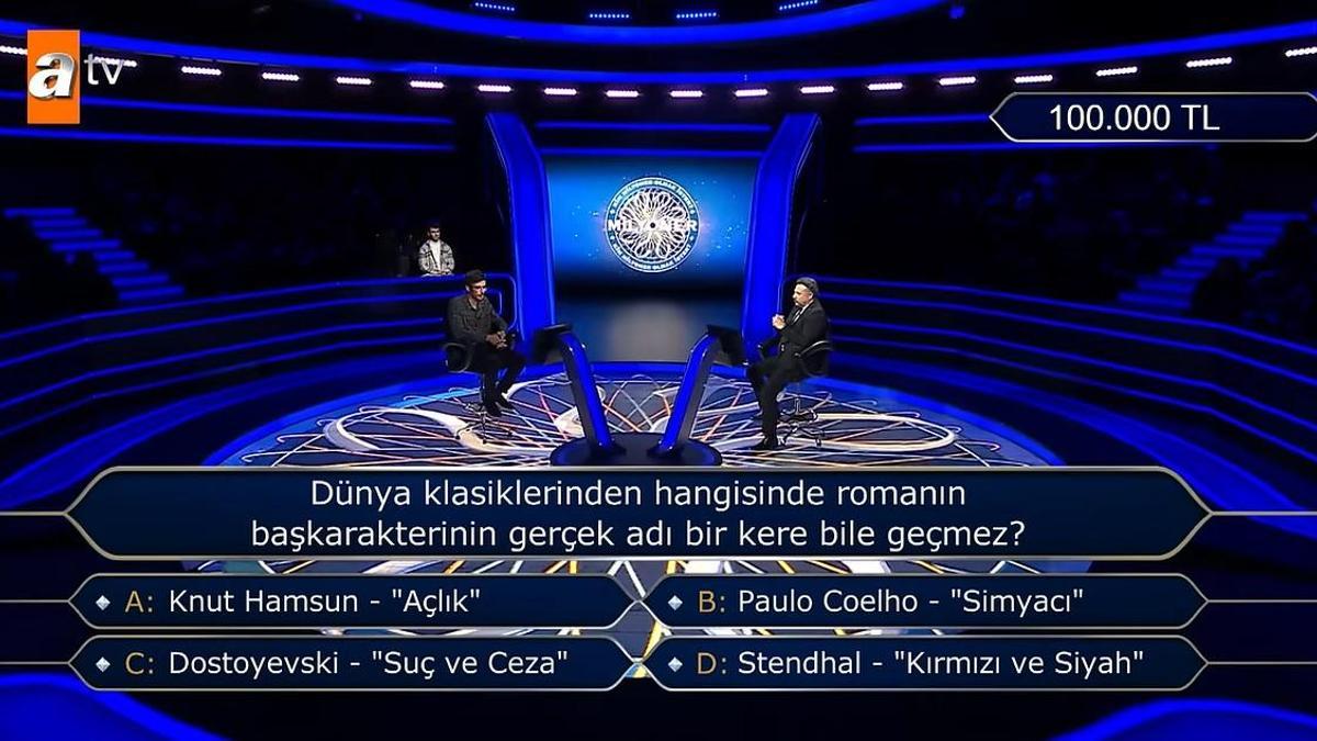 Dünya klasiklerinden hangisinde romanın başkarakterinin gerçek adı bir kere bile geçmez?