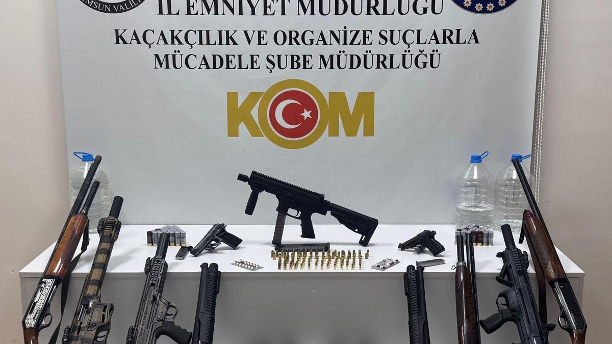 Samsun'da Eğlence Mekanında Büyük Silah Ele Geçirme Operasyonu