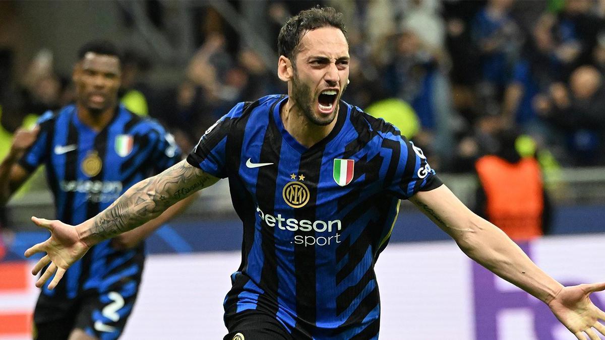 Şampiyonlar Ligi’nde tarihi yarı final! Hakan Çalhanoğlu’ndan Barça’ya karşı 1 gol 1 asist…