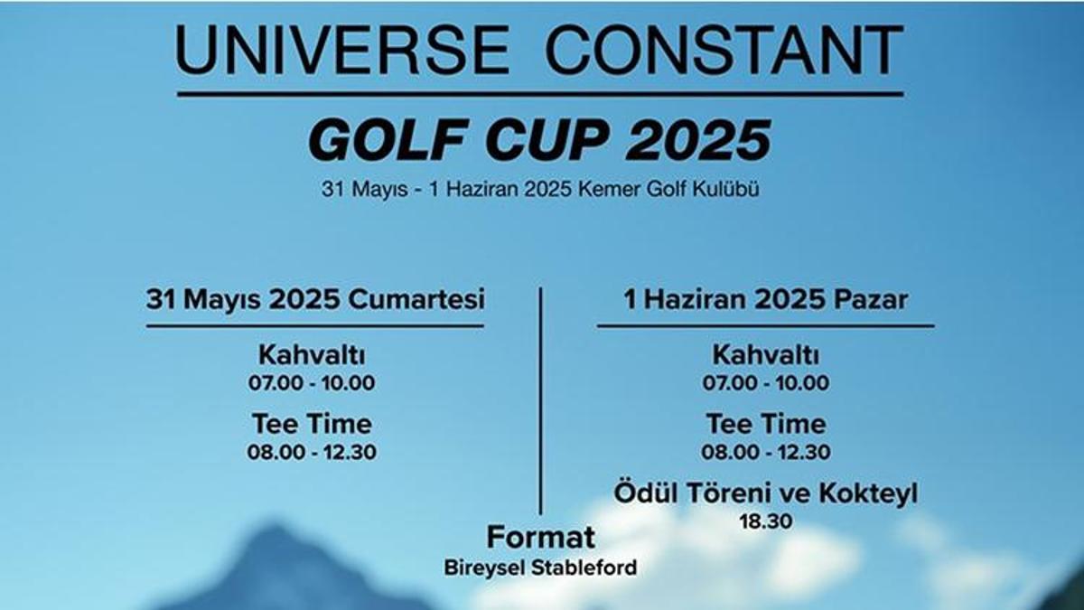 Universe Constant Golf Cup, Kemer Country Clubda başlıyor