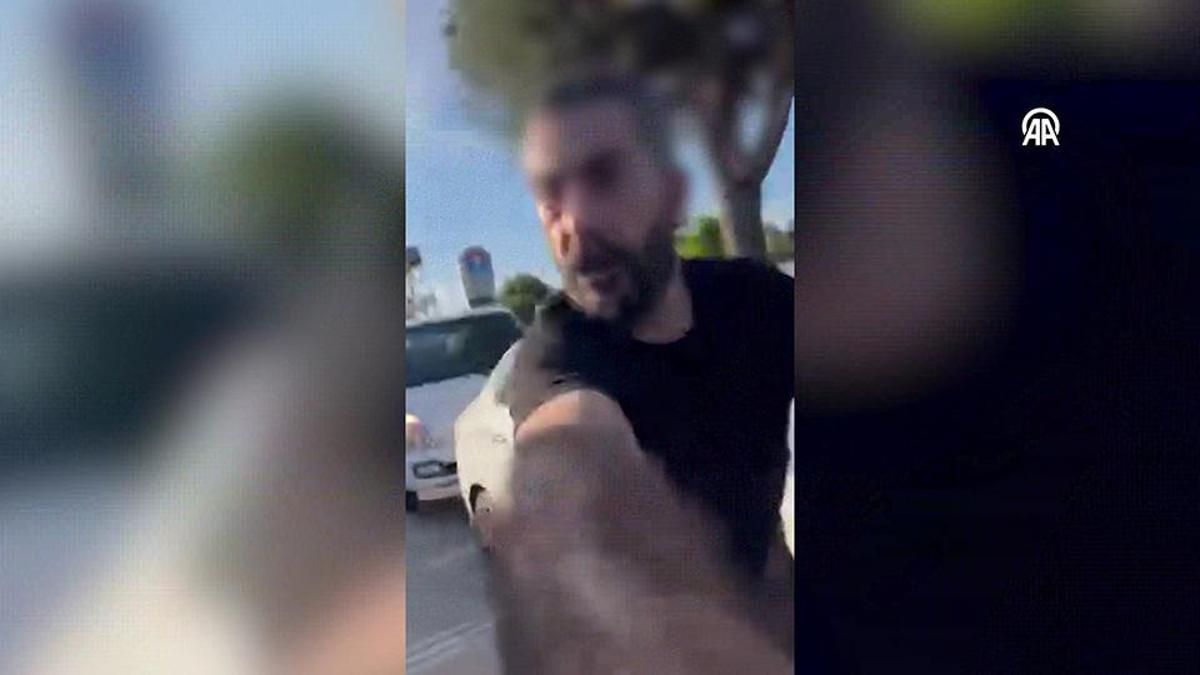 Trafikte çocuklarının yanında kadın sürücüye saldıran kişi tutuklandı