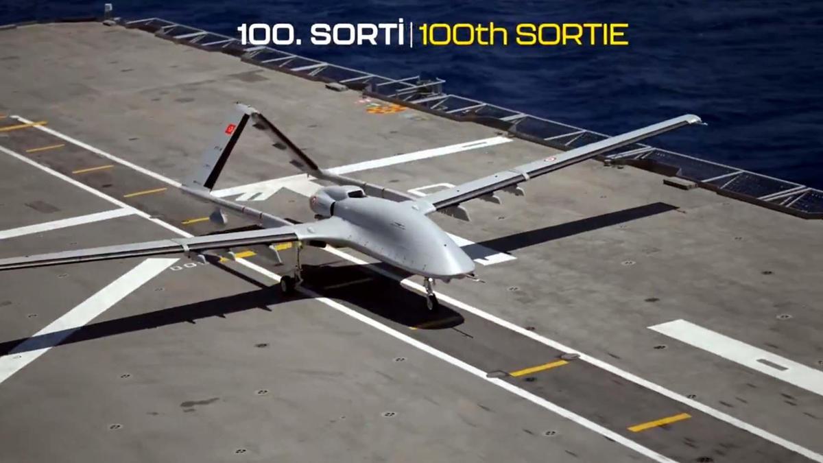 Bayraktar TB3, TCG Anadolu'daki 100. sortisini başarıyla tamamladı!