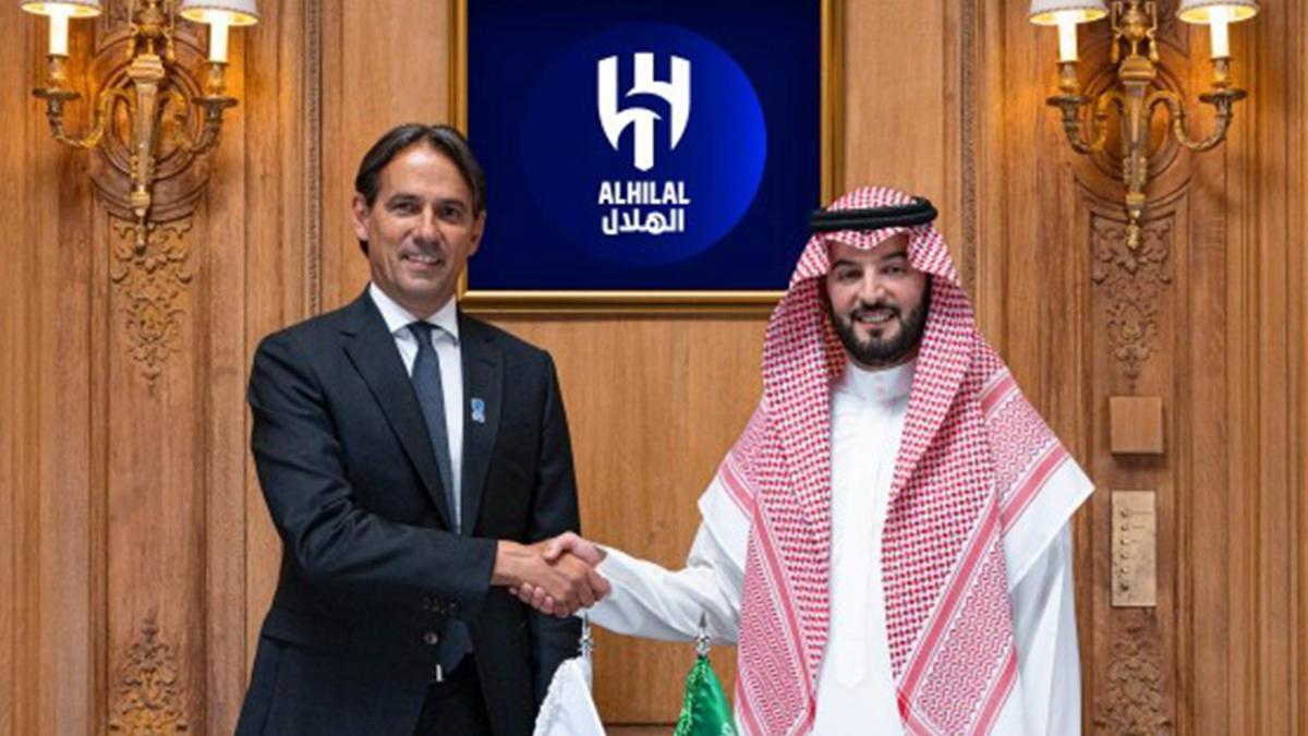 Inter’den ayrılan Simone Inzaghi, Al-Hilal’ın başına geçti