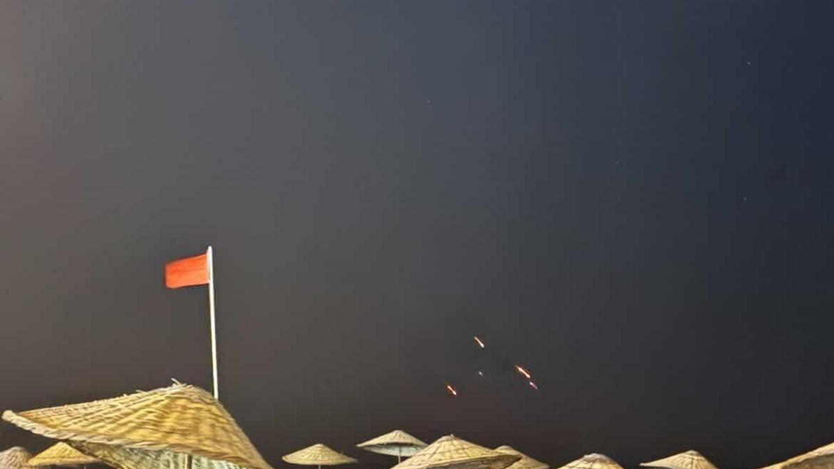 İran'dan İsrail'e atılan füzeler Hatay'dan görüldü