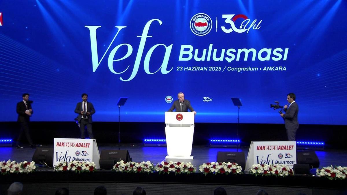 Cumhurbaşkanı Erdoğan, Memur-Sen 30. Yıl Vefa Buluşması'nda konuşuyor