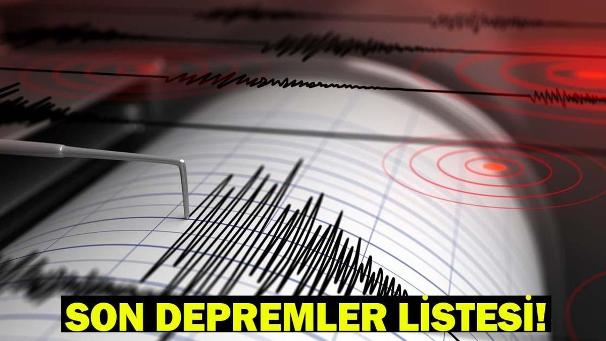 SON DAKİKA DEPREM! 24 Haziran Salı deprem mi oldu, nerede, kaç şiddetinde? AFAD ve Kandilli Rasathanesi son depremler listesi!