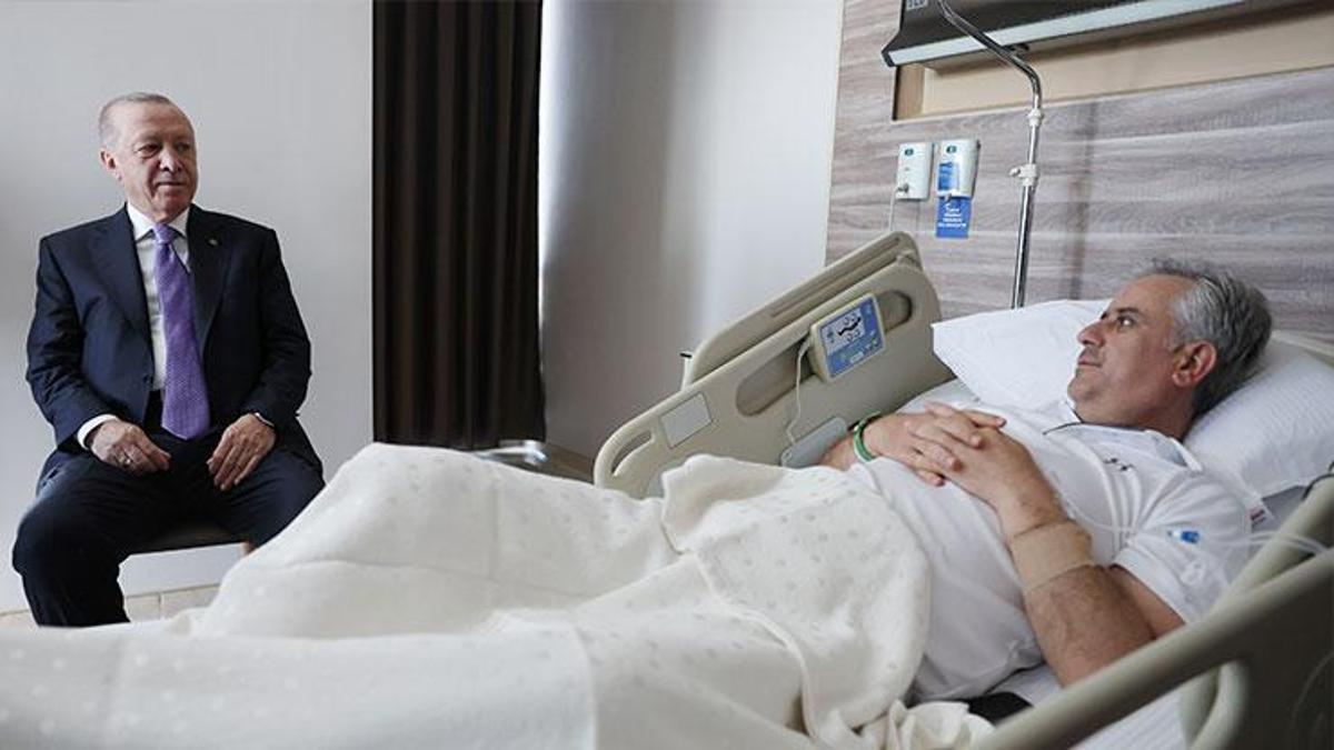 Cumhurbaşkanı Erdoğan'dan Hasan Basri Yalçın'a ziyaret
