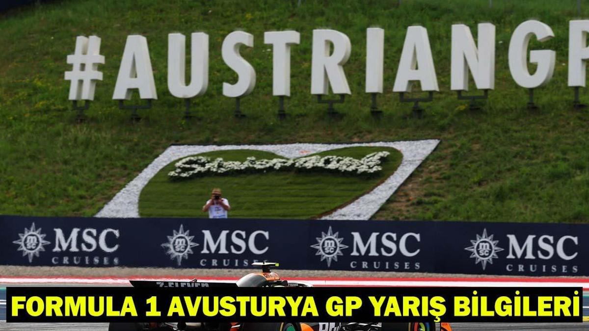 Formula 1 Avusturya Grand Prix Ne Zaman, Saat Kaçta, Hangi Kanalda?