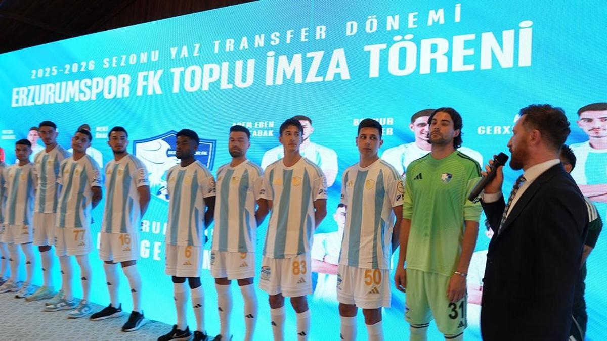 Son Dakika Spor Haberi | Erzurumspor FK, 10 transferi tanıttı