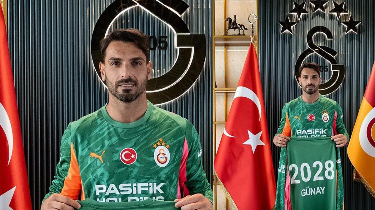 Son Dakika Spor Haberi | Galatasaray, 2023 yazında Gaziantep FKden transfer ettiği Günay Güvenç ile nikâh tazeledi. Sarı-kırmızılılar, 34 yaşındaki kaleciyle 2027-2028 sezonu sonuna kadar yeni sözleşme imzalandığını duyurdu. Söz konusu anlaşmaya dair yapılan açıklamada şu ifadelere yer verildi: Profesyonel futbolcumuz Günay Güvenç’in sözleşmesi 2027-2028 sezonu sonuna kadar geçerli olmak üzere uzatılmıştır.