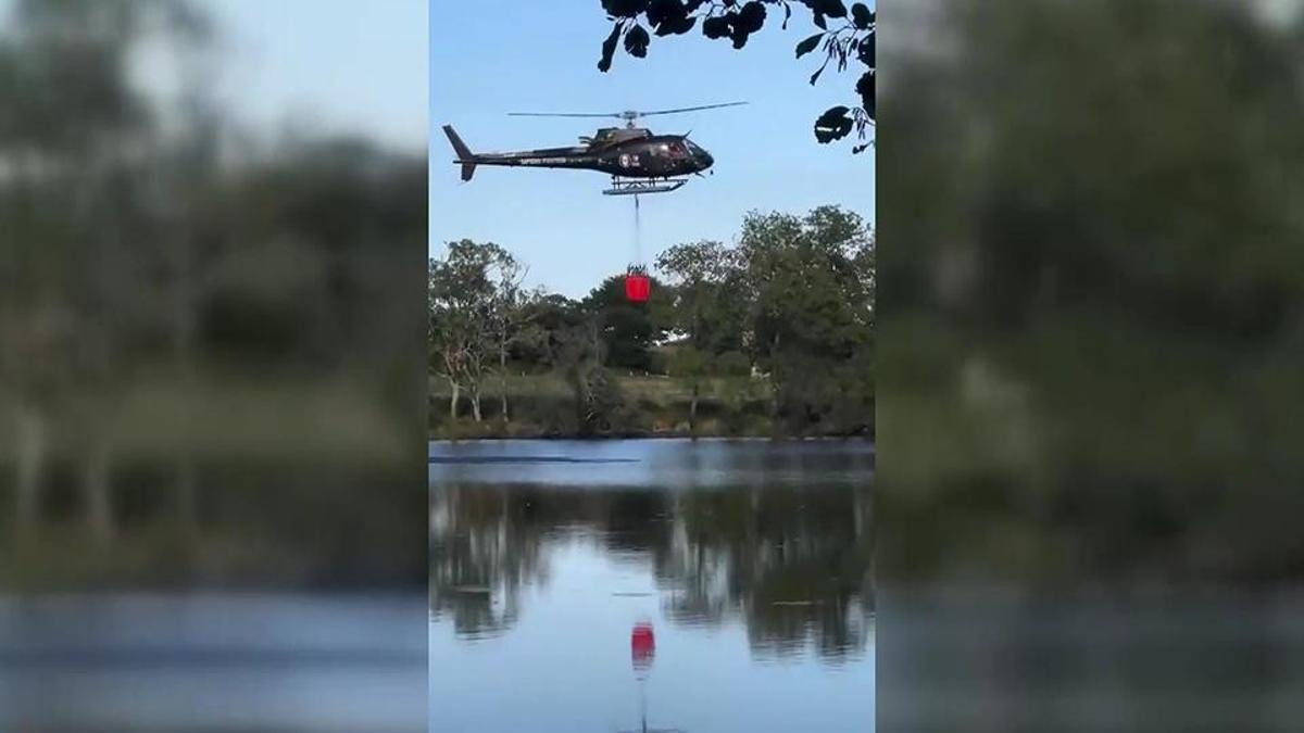 Fransa’da yangın helikopteri göle düştü