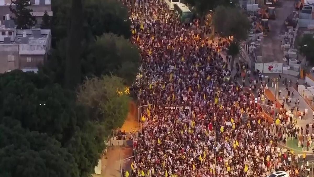 İsrailli rehine ailelerinden protesto