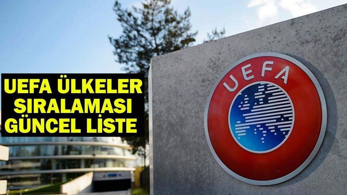 UEFA ÜLKELER SIRALAMASI GÜNCEL LİSTE (28 AĞUSTOS) Türkiye UEFA ülke puan tablosunda kaçıncı sırada, puanı kaç?