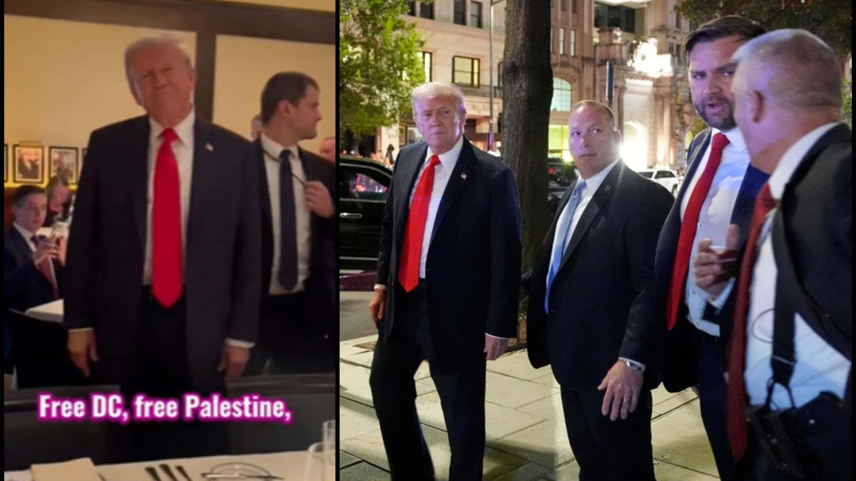 Trump'a akşam yemeğinde Gazze protestosu! Restoranda yankılandı: Bugünün Hitleri