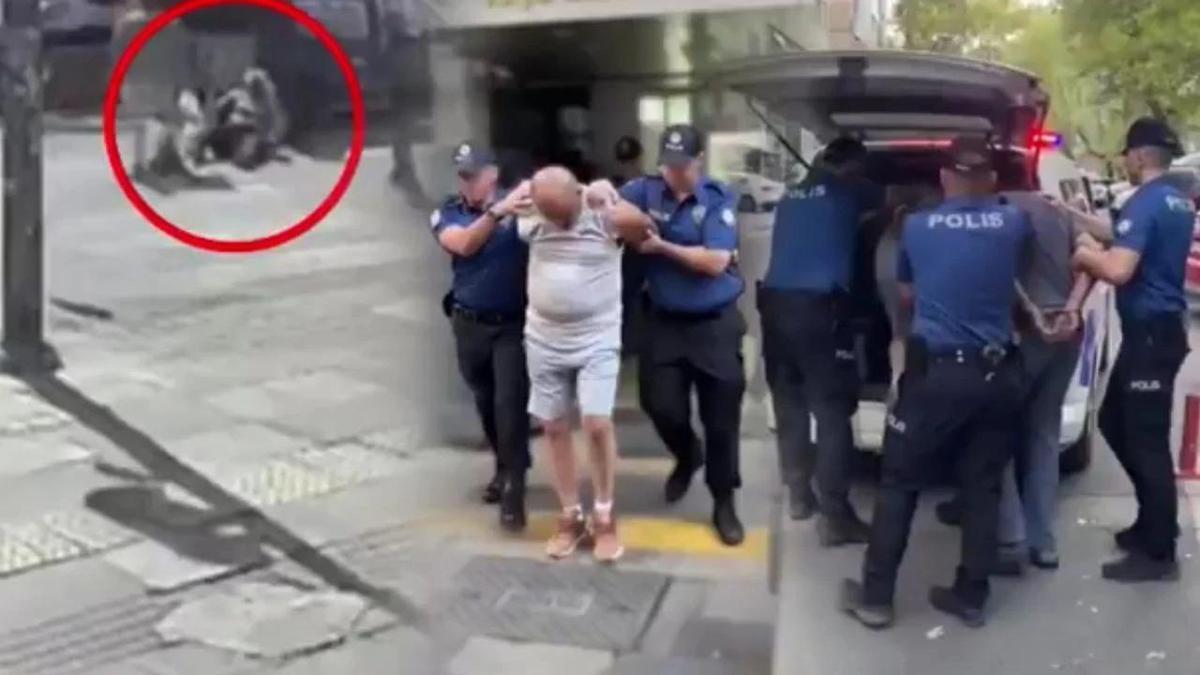 Ankara'da kadın yayaya tokat! Bakan Yerlikaya duyurdu: Baba-oğul yakalandı