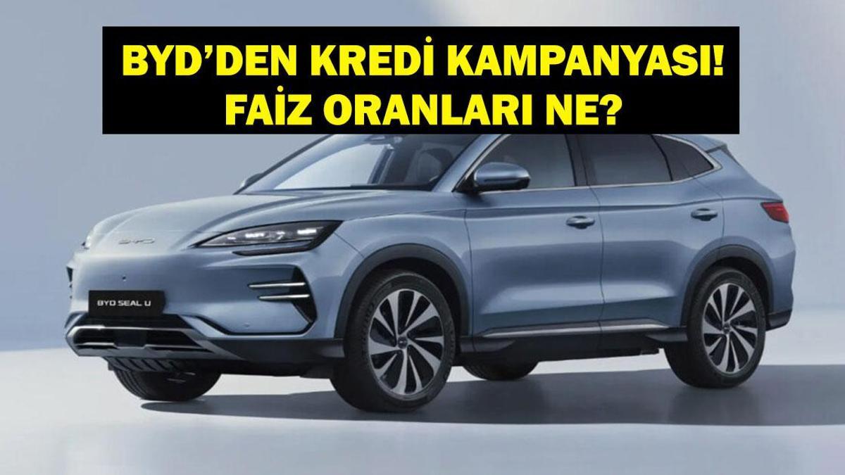 BYD DOLPHIN KREDİ FAİZİ 2025: BYD Araç Fiyatları Ne Kadar? BYD Dolphin Kredi Kampanyası Faiz Oranı Ne?