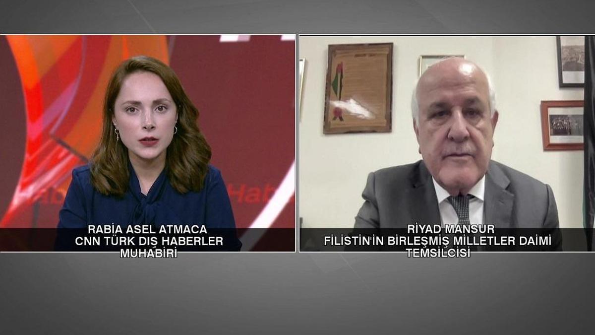 Filistin'in BM Temsilcisi CNN TÜRK'te: En büyük isteğimiz: Soykırım bitsin!