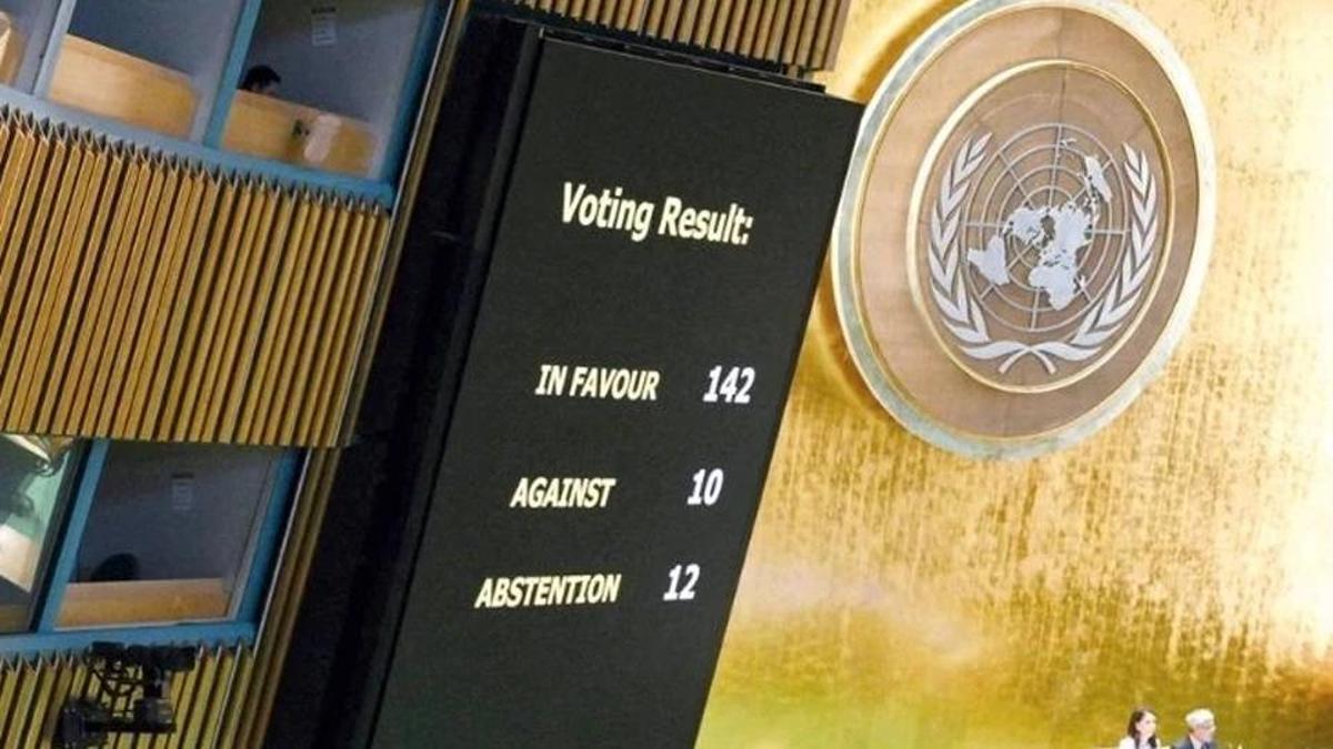 İsrail'e BM'den tokat: Gazze işgali karşısında 142 evet, 10 hayır