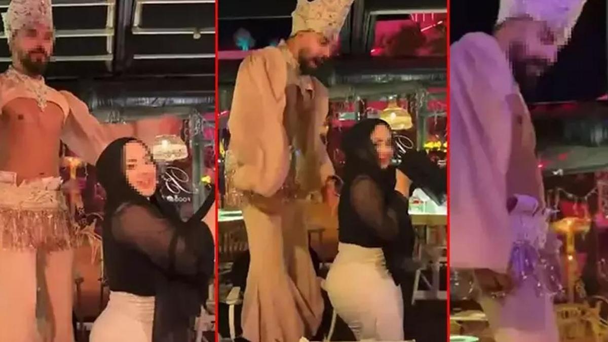 Eğlence mekanında tepki çeken görüntü! Gözaltına alındılar