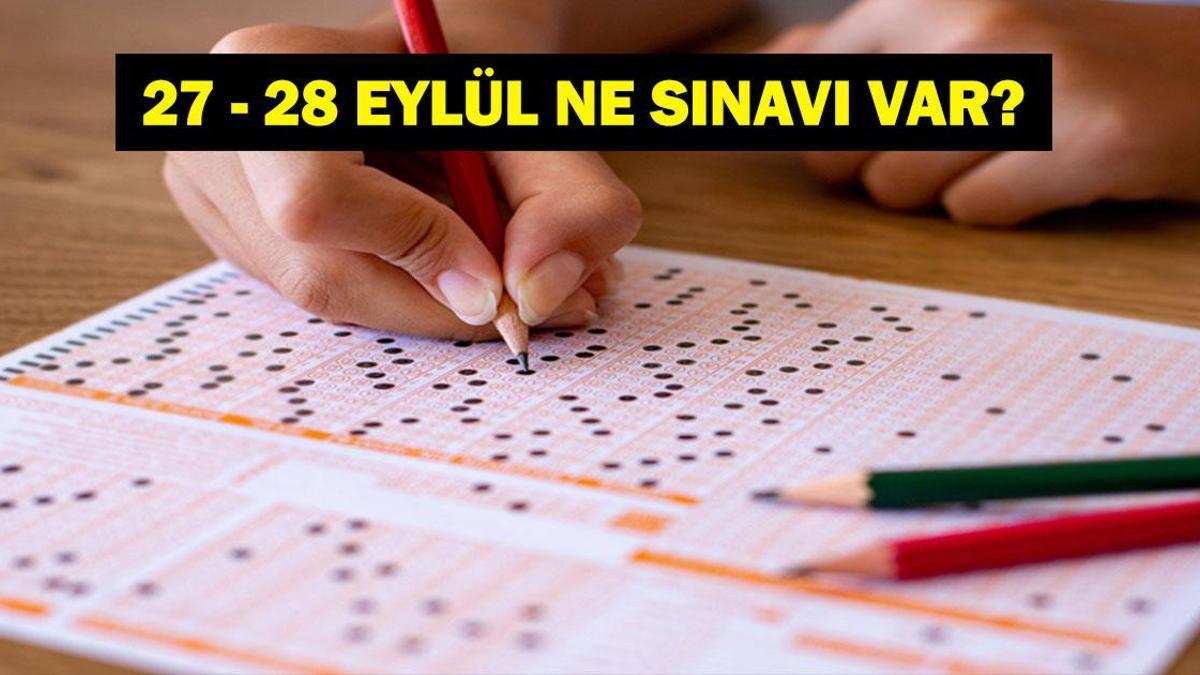 HAFTA SONU NE SINAVI VAR? 27-28 Eylül Ne Sınavı Var? e-YDS, HMGS ve İYÖS Ne Zaman? 27-28 Eylül 2025 MEB Sınav Takvimi