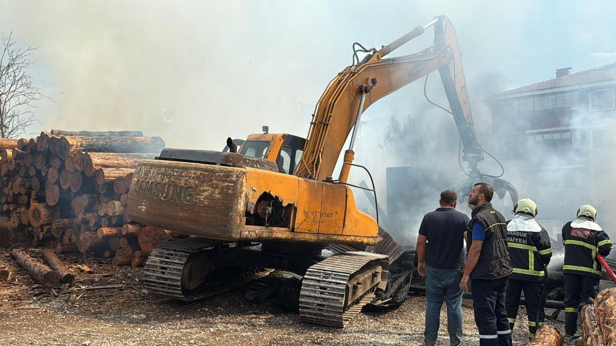Karabük'te kereste fabrikasında çıkan yangın kontrol altına alındı
