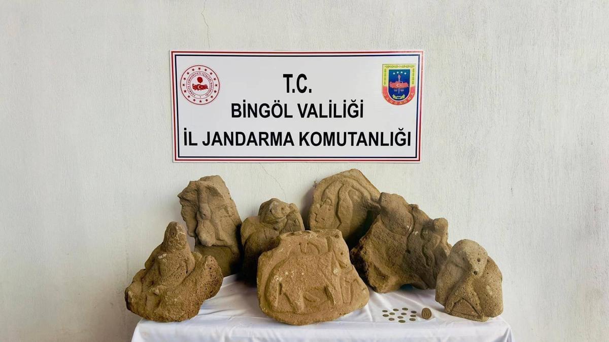 Bingölde 30 parça tarihi eser ele geçirildi