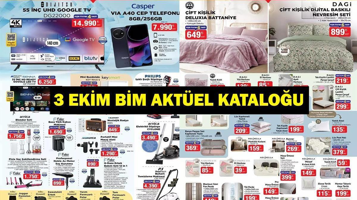 3 EKİM BİM AKTÜEL KATALOĞU: BİM aktüel 3 Ekim 2025 Bu Hafta Neler Var? İşte Haftanın İndirimli Ürünleri...