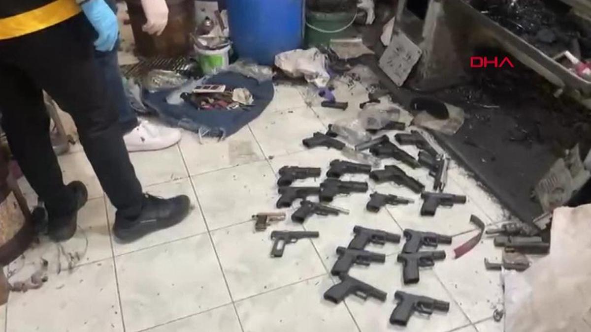 Silah imalathanesine baskın: 2 şüpheli gözaltına alındı