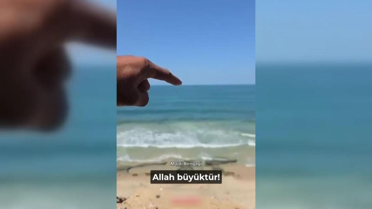 Gazze sahilinde umut taşıyan gemi: Mikeno'yu böyle beklediler!