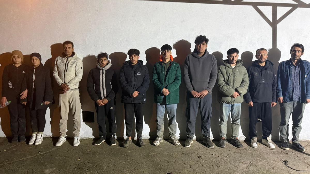Edirnede 17 kaçak göçmen yakalandı