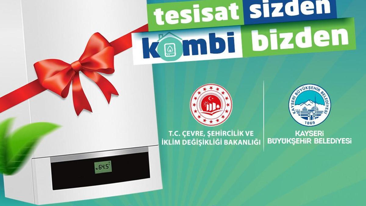 Büyükşehir'in 'tesisat sizden, kombi bizden' projesinin 2026 başvuruları başladı