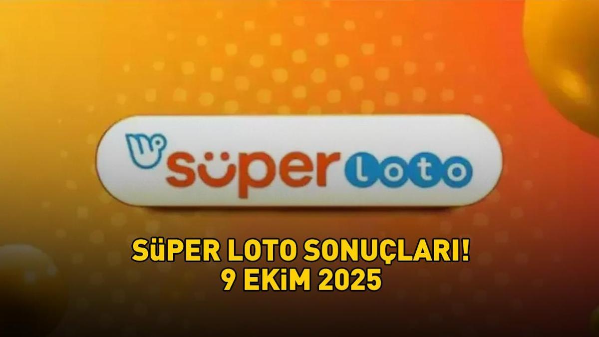 SÜPER LOTO SONUÇLARI 9 EKİM 2025 | 31.597.960 TL büyük ikramiye! Süper Loto sonuçları açıklandı mı, saat kaçta açıklanır? Sonuç sorgulama!