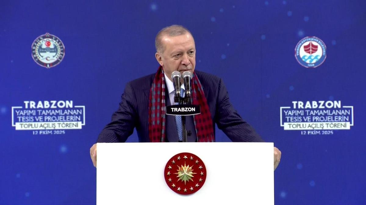 Trabzon'da toplu açılış töreni! Cumhurbaşkanı Erdoğan'dan önemli açıklamalar