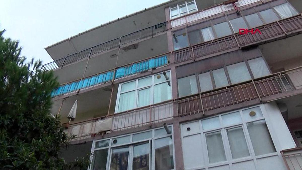 İstanbul Avcılarda 6 katlı binada balkon çöktü: 1 yaralı